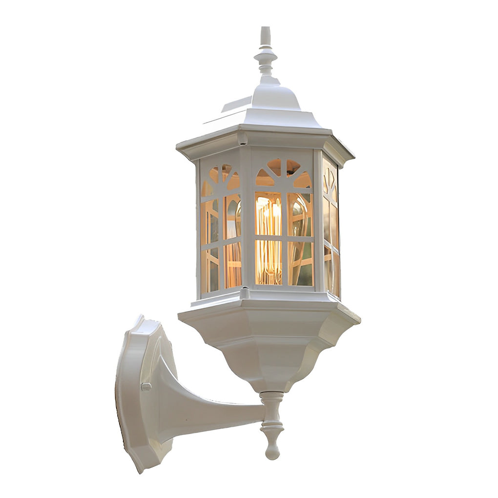 Waterproof LED Glass European-style Outdoor Wall Lamp Plug in Wall Sconce Lighting-Lighom