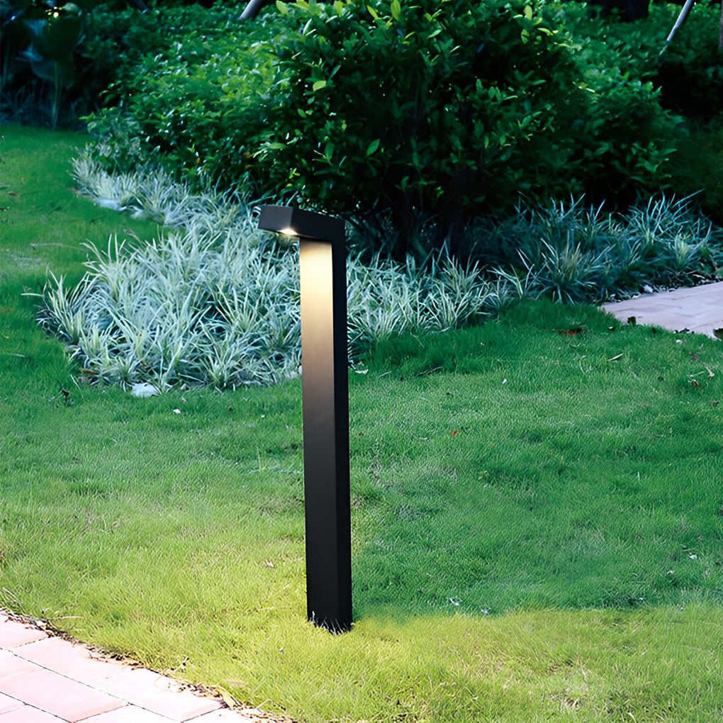 Waterproof IP65 Minimalist Aluminum Black Modern Outdoor Pathway Lights-Lighom