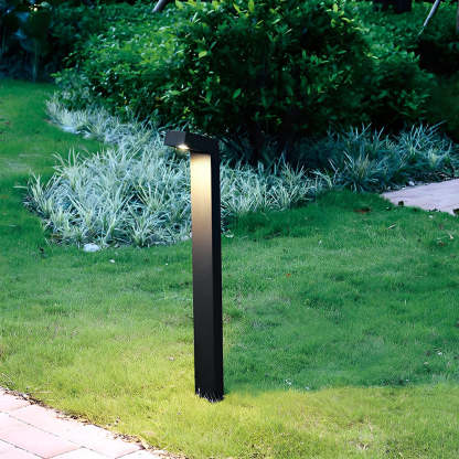 Waterproof IP65 Minimalist Aluminum Black Modern Outdoor Pathway Lights-Lighom