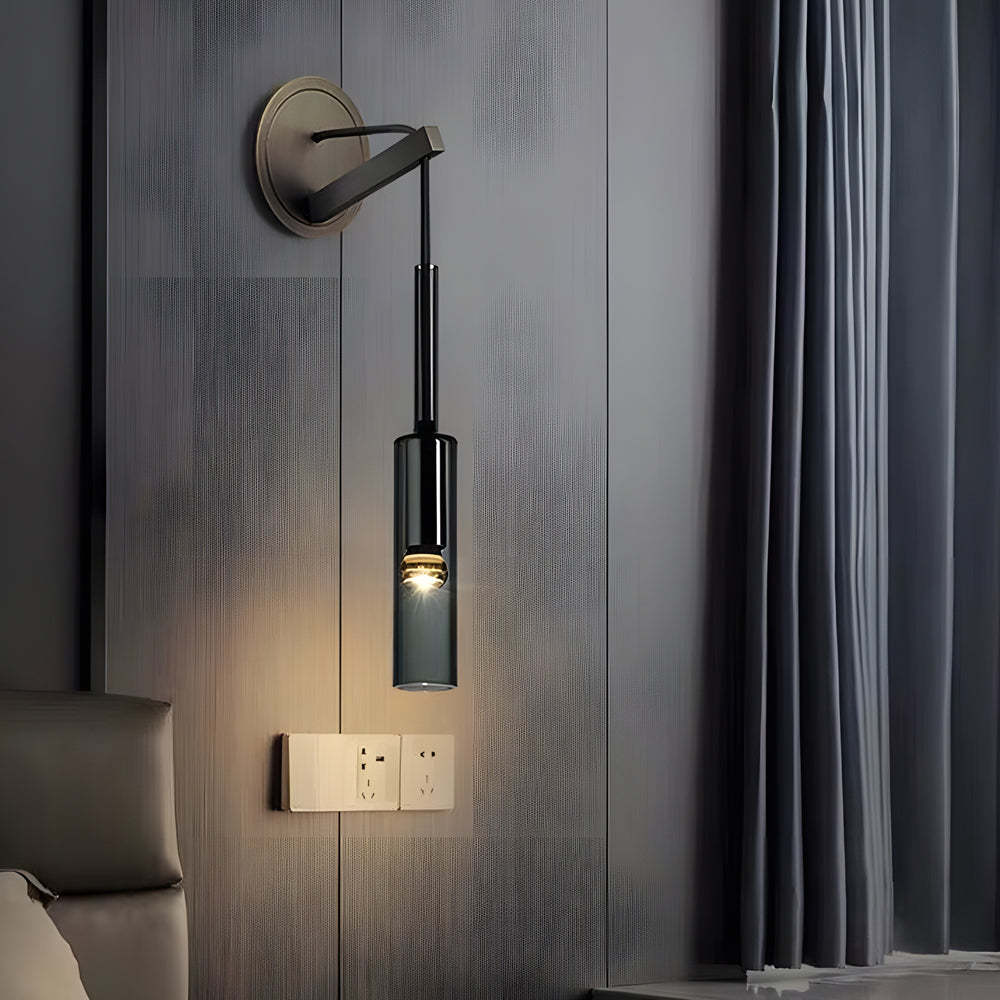 Nordic Copper Suspending Cord Stairway Wall Sconce