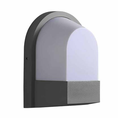 Minimalist Waterproof LED Dark Gray Modern Outdoor Wall Lamp Exterior Lights-Lighom