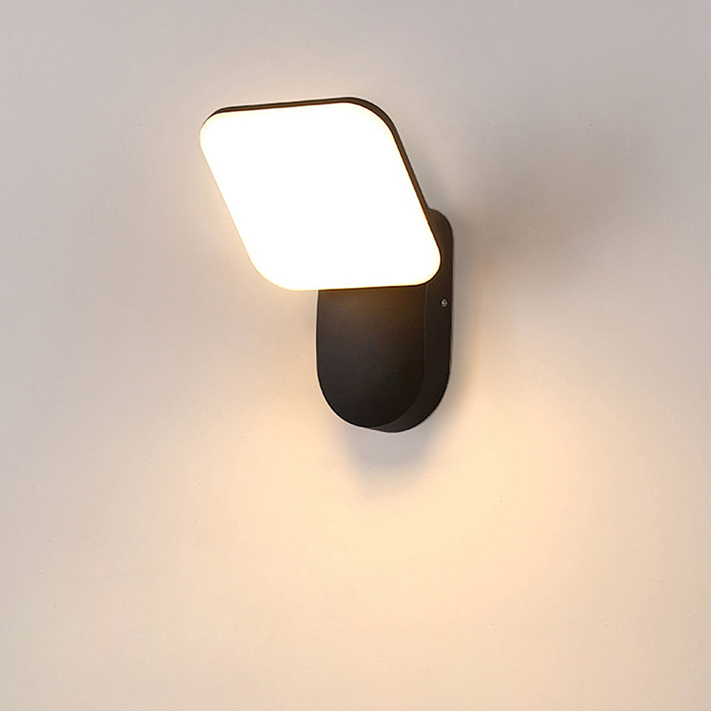 Square LED 12w Waterproof Modern Outdoor Wall Lamp Wall Sconces Lighting-Lighom