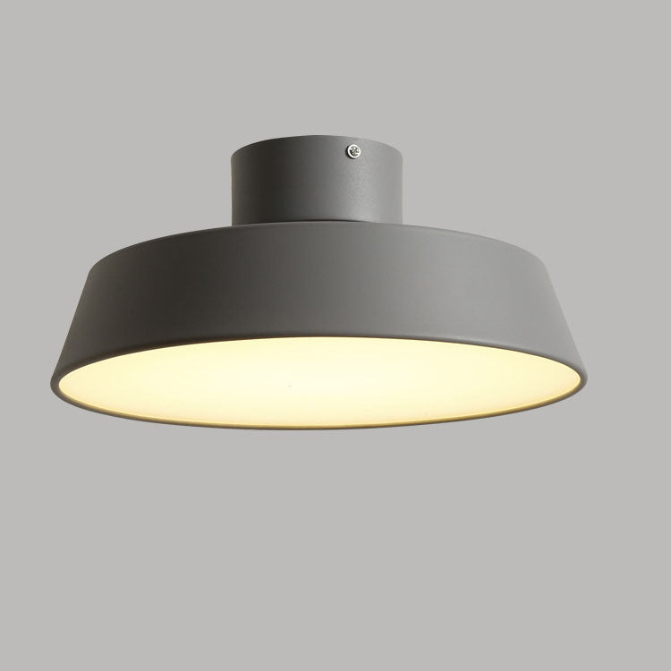 Nordic Minimalist Round Pot Iron LED Flush Mount Light — Neutral Light (4000K) / 110V-120V For US/CA