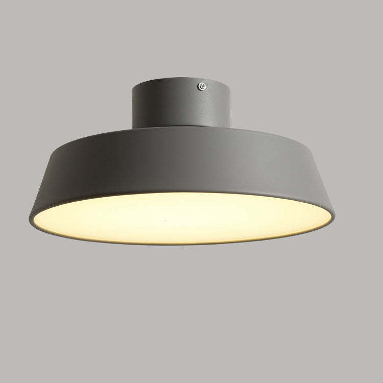 Nordic Minimalist Round Pot Iron LED Flush Mount Light — Neutral Light (4000K) / 110V-120V For US/CA
