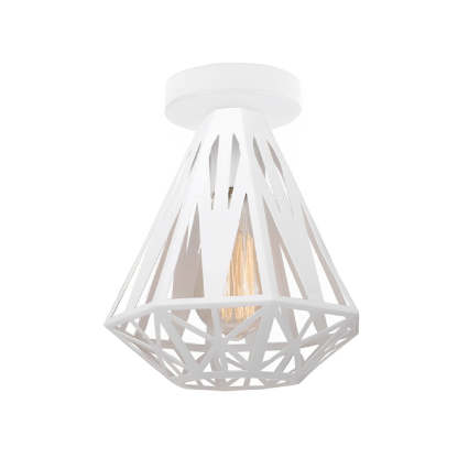 Retro Iron Cage LED American Ceiling Fixture