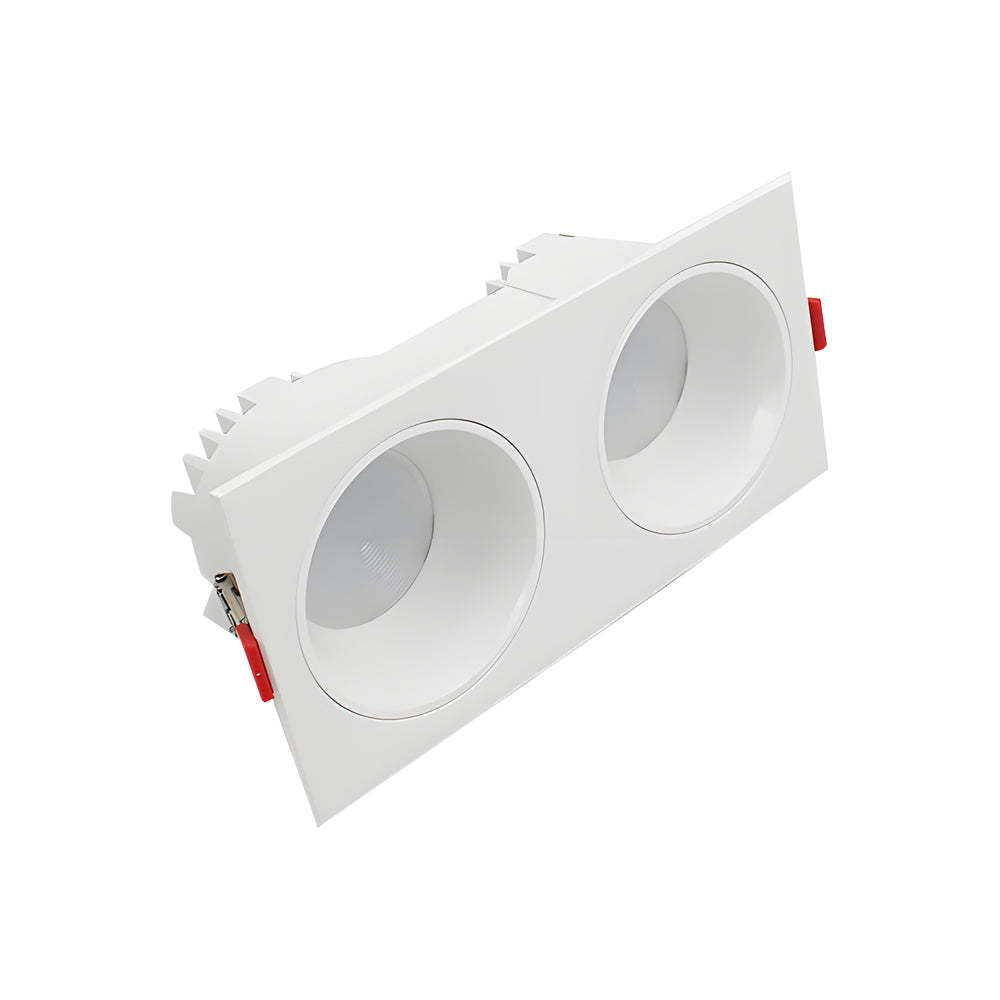 Two-Head LED Recessed Ceiling Downlight