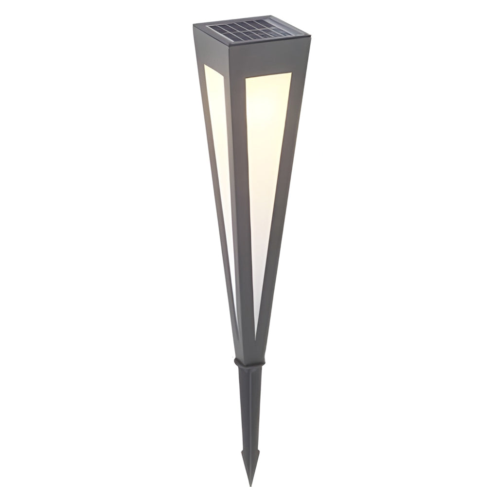 Square Conical RGB LED Solar Pathway Light