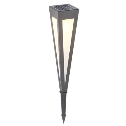 Square Conical RGB LED Solar Pathway Light