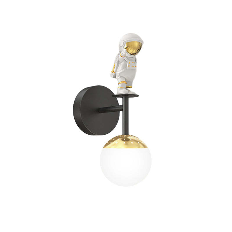 Cartoon Astronaut 3-Step Dimming LED Modern Wall Sconce