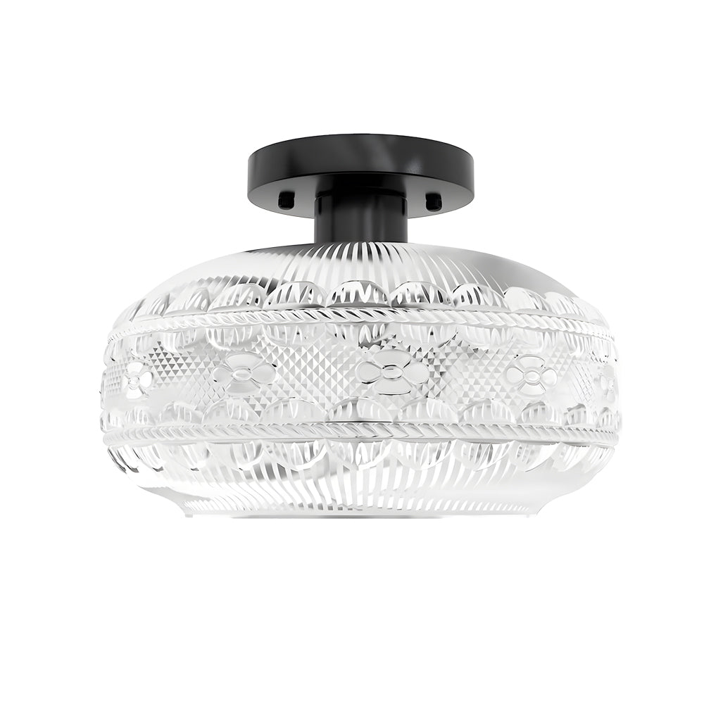 Acrylic Lantern Luxury Matte Metal American Ceiling Lamp