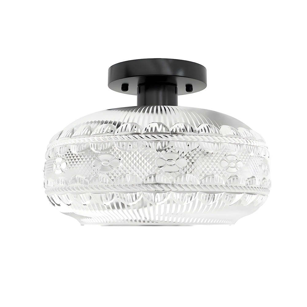Acrylic Lantern Luxury Matte Metal American Ceiling Lamp