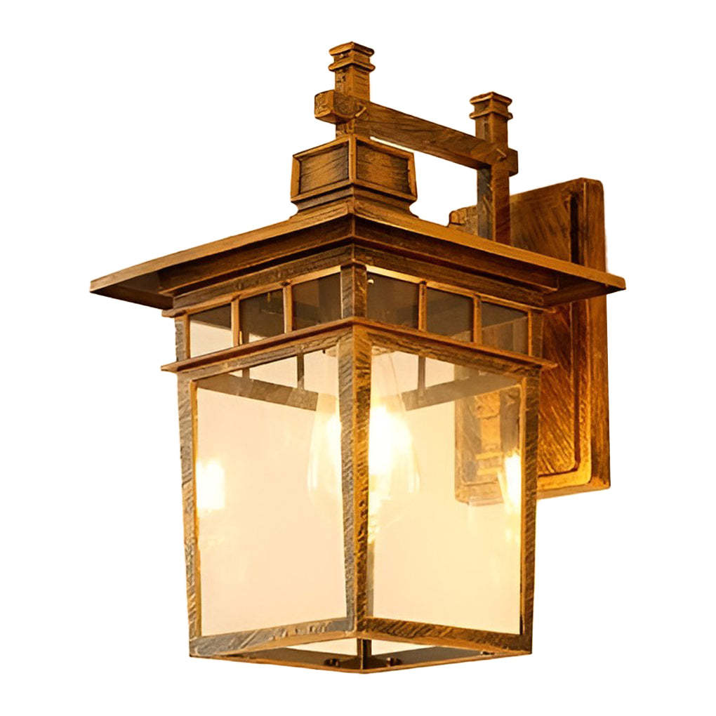 Glass LED Retro Outdoor Wall Sconce