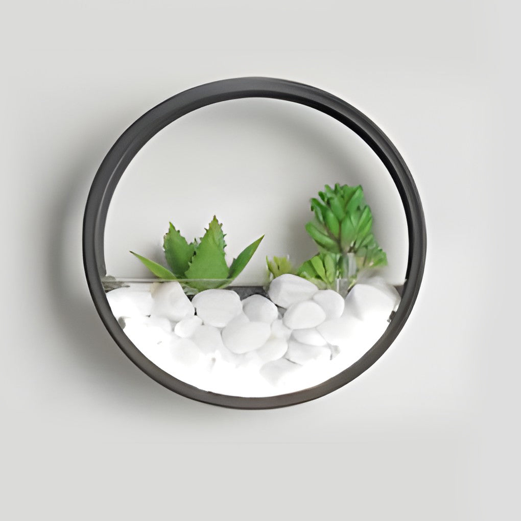 Round Small Artificial Plants Stones 18w LED Modern Outdoor Wall Light-Lighom