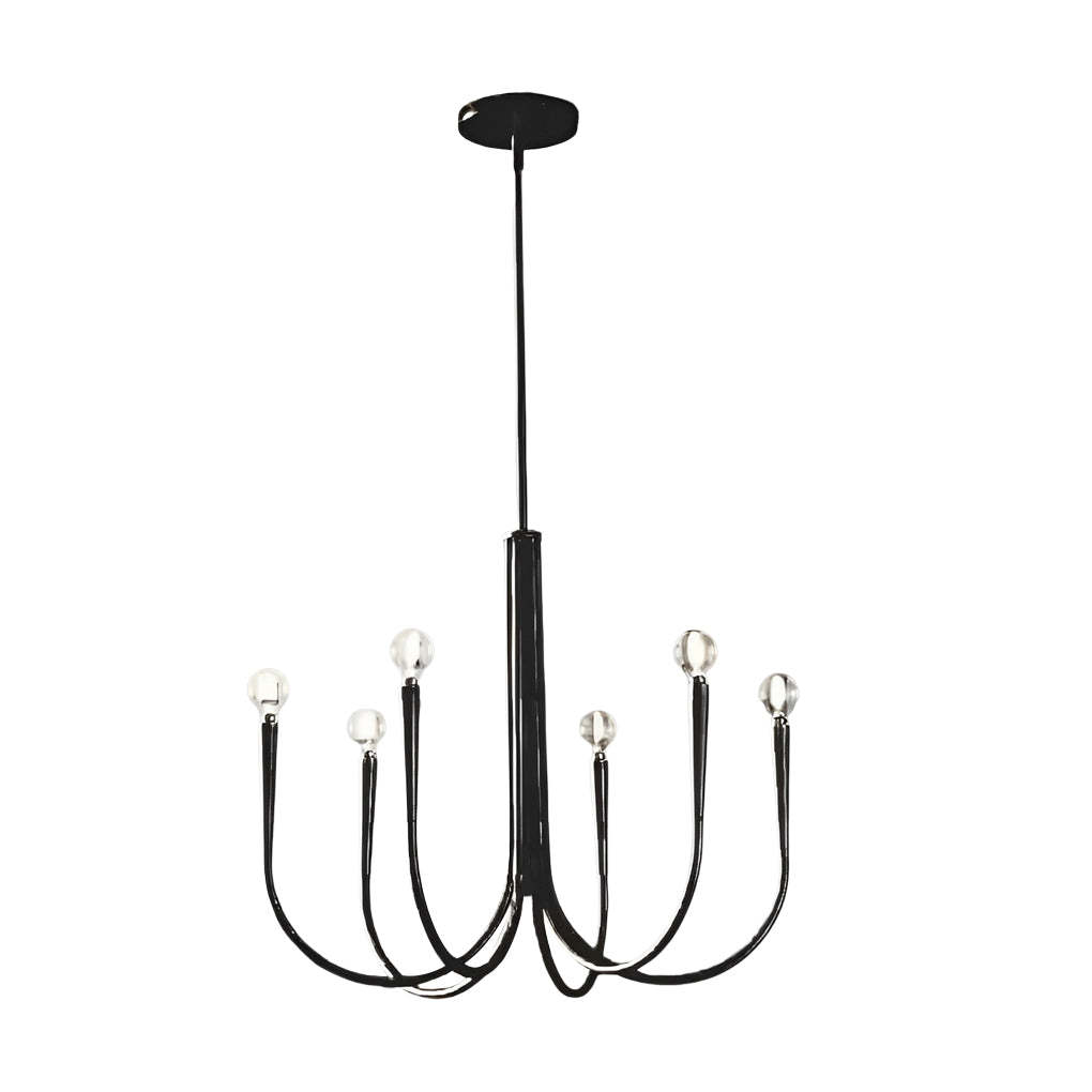 6/9-Light Retro Candle Dimmable LED French Chandelier