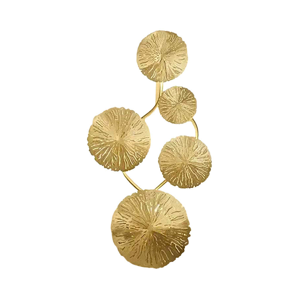 Stainless Steel Lotus Leaves Hollow Modern Decorative Wall Sconces Lighting-Lighom