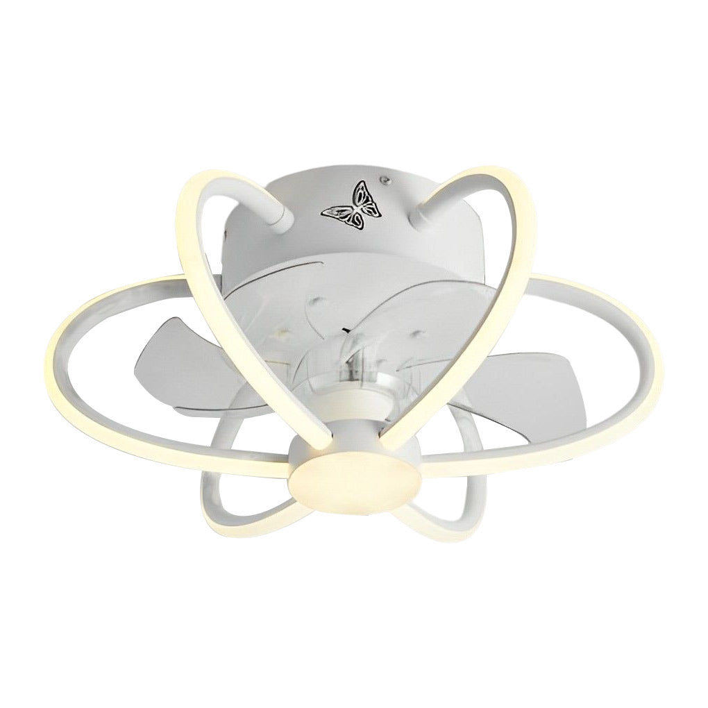 Intelligent bladeless synthetic metal acrylic ceiling fans for office or bedroom