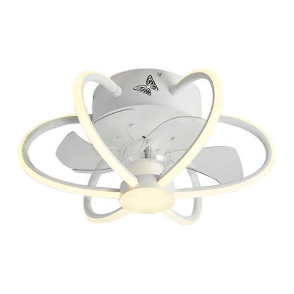 Intelligent bladeless synthetic metal acrylic ceiling fans for office or bedroom