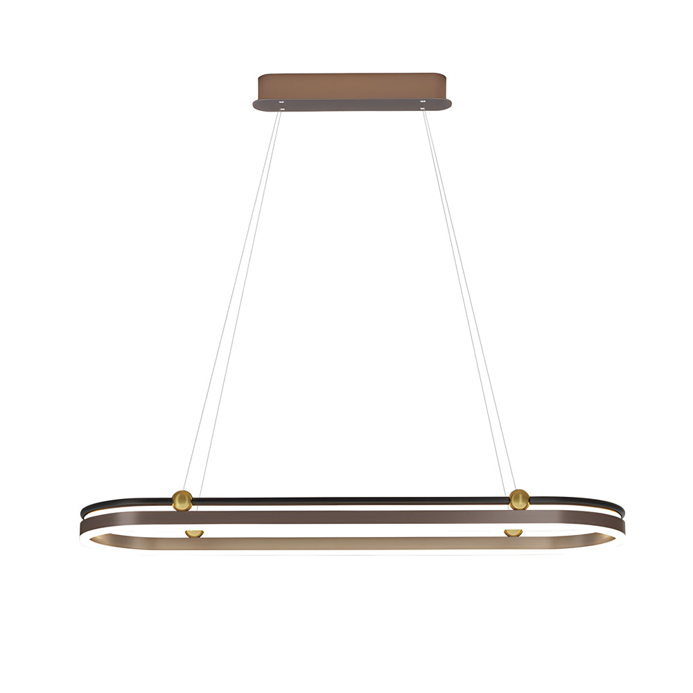 Oval Ring Aluminum Modern Dining Chandelier