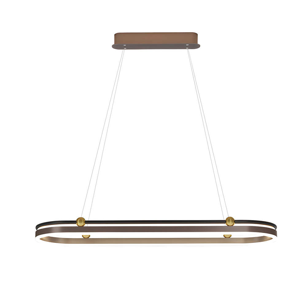 Oval Ring Aluminum Modern Dining Chandelier