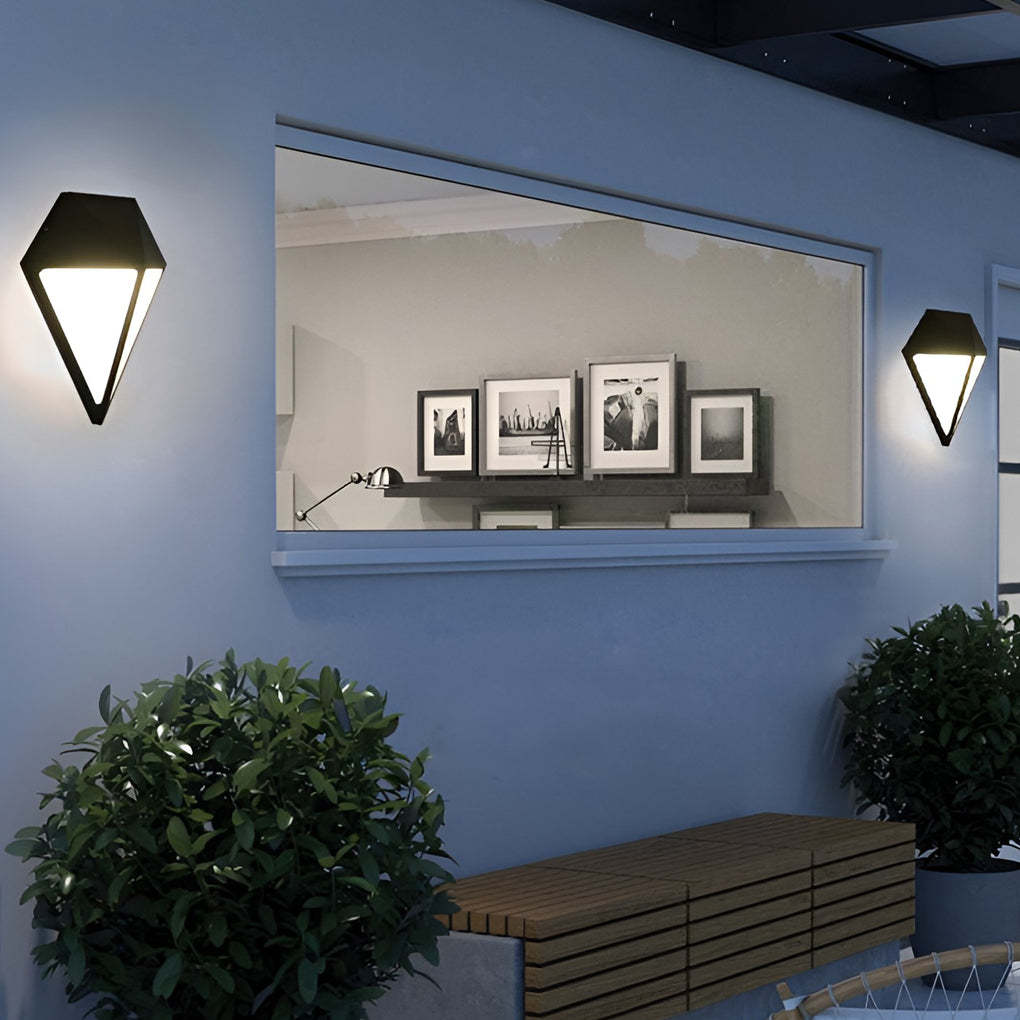 Creative Geometric LED Waterproof Modern Outdoor Wall Lamp Wall Lights Fixture-Lighom