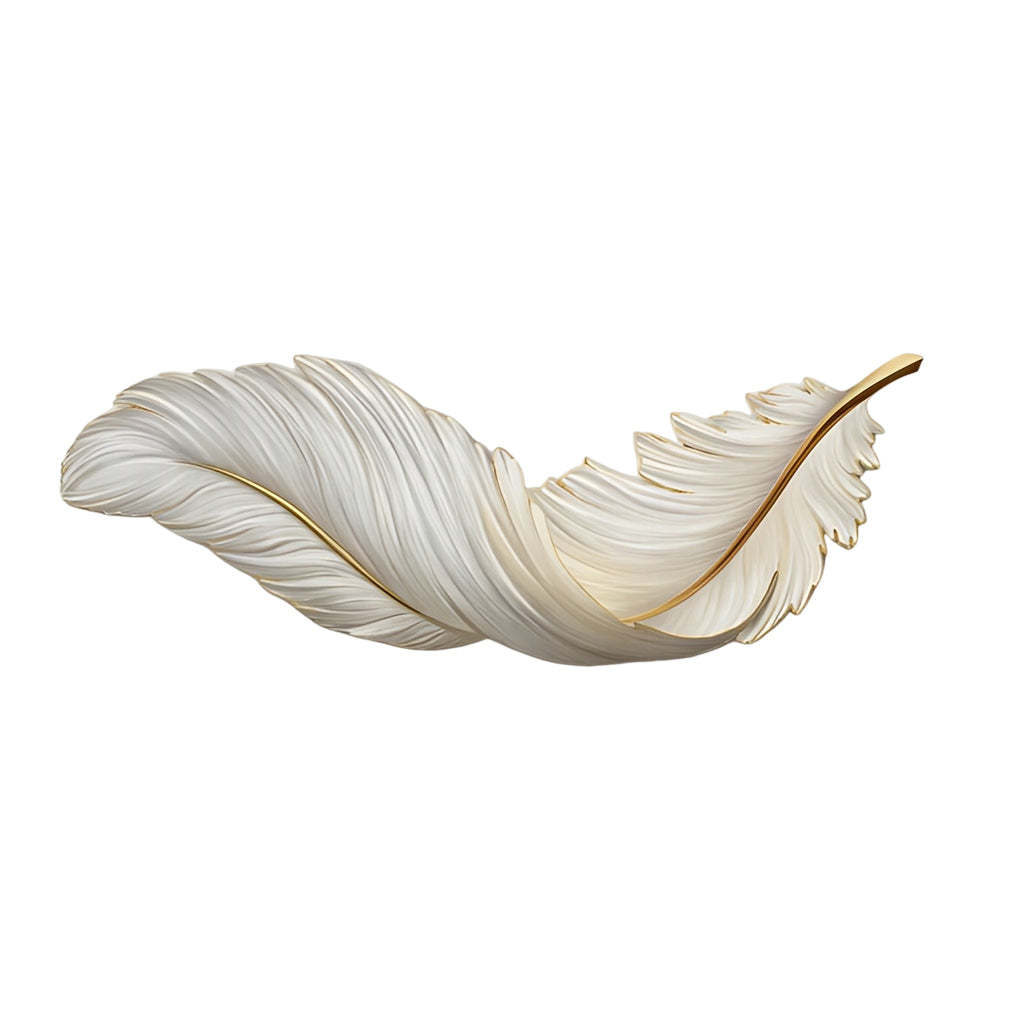 Luxury Creative Feathers USB DC5V Remote Control LED Modern Wall Lights-Lighom