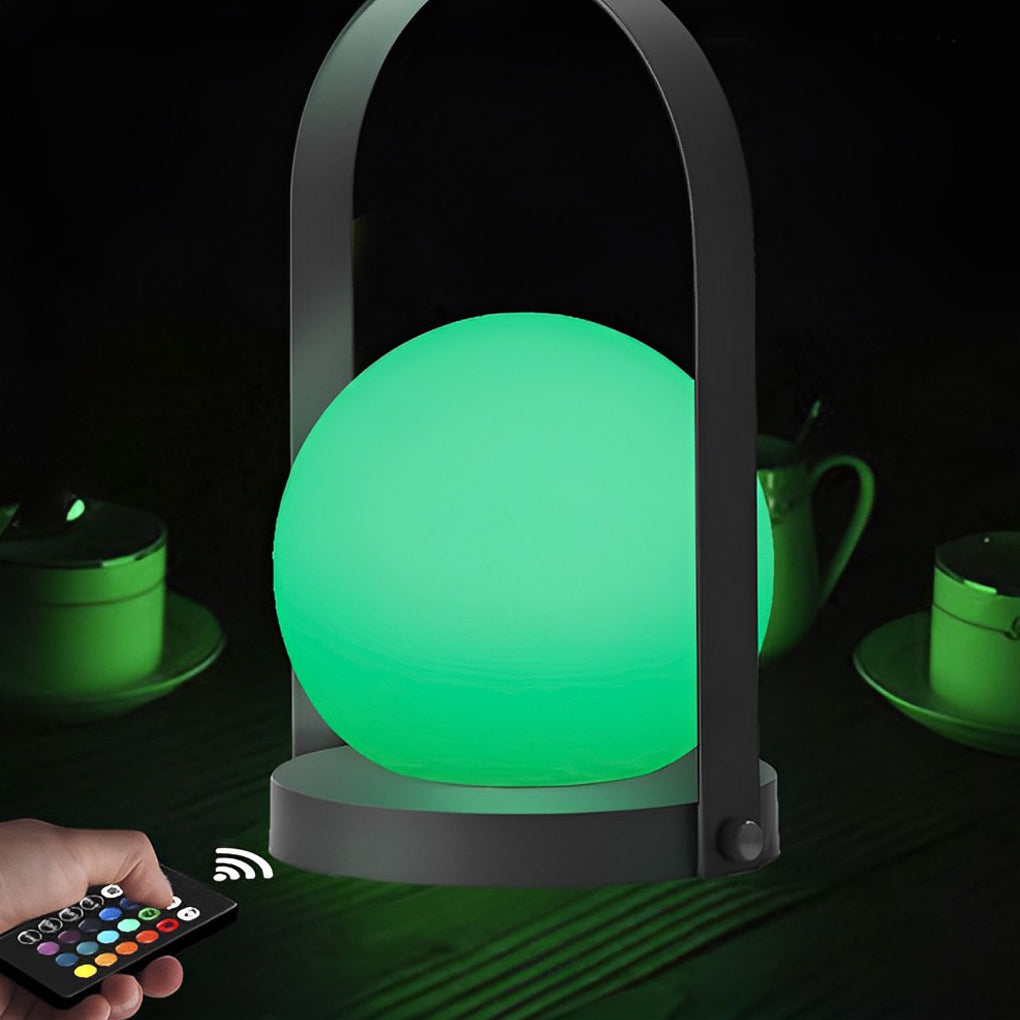 Modern mini global black table lamps in synthetic
