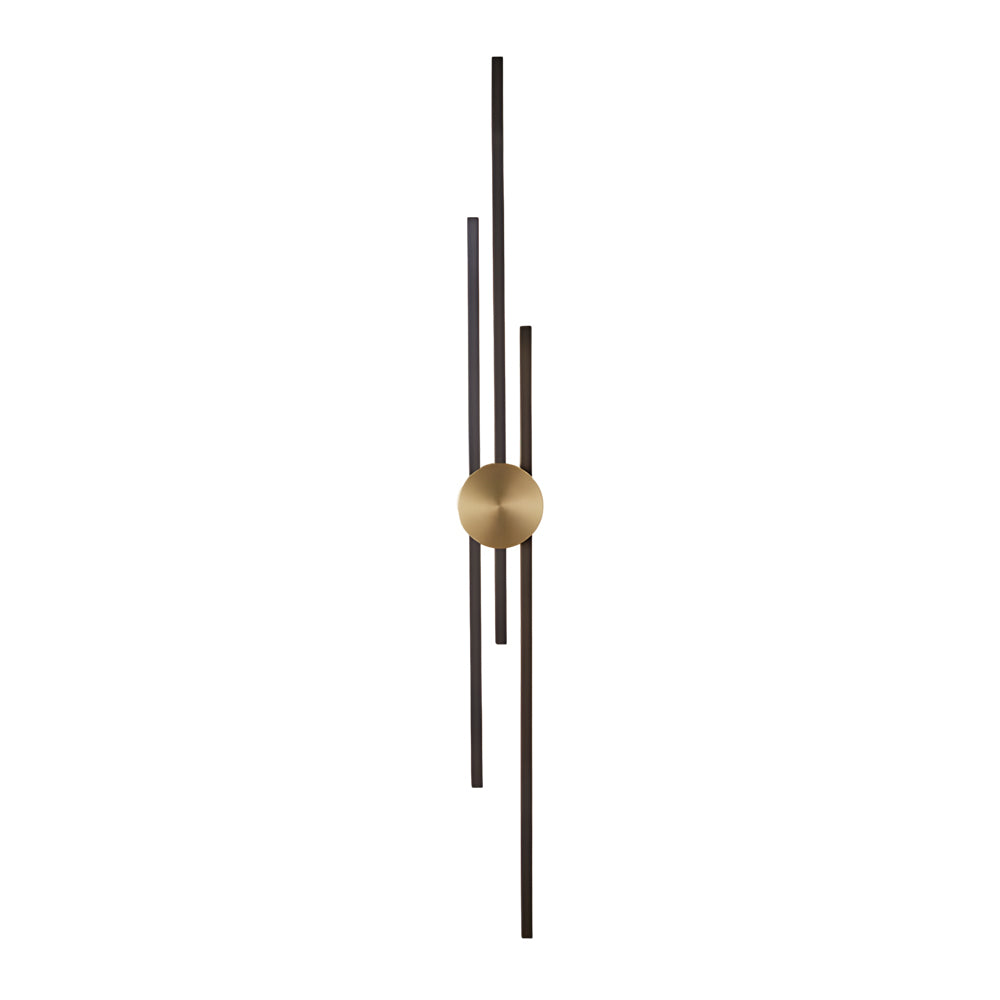 Modern Linear Wall Lamp Minimalist 2 Color Metal Wall Light-Lighom