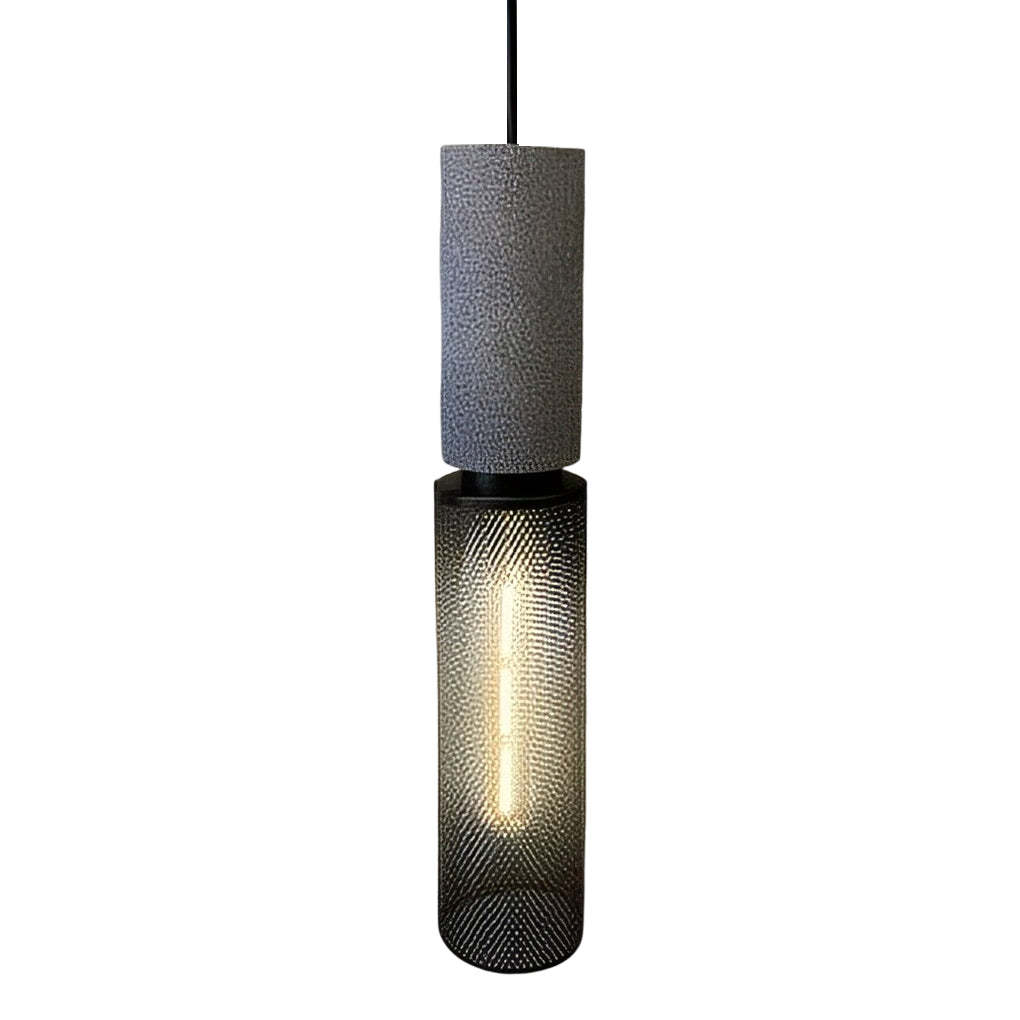 Metal Mesh Black Industrial Pendant Chandelier