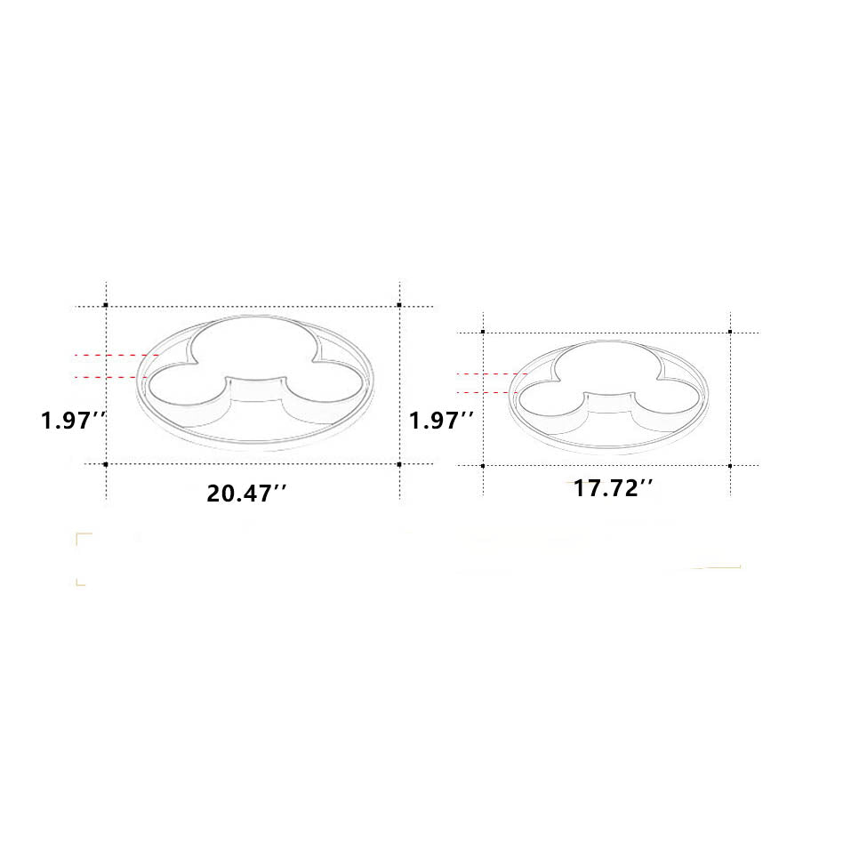 Cartoon Mouse LED Flush Mount Light