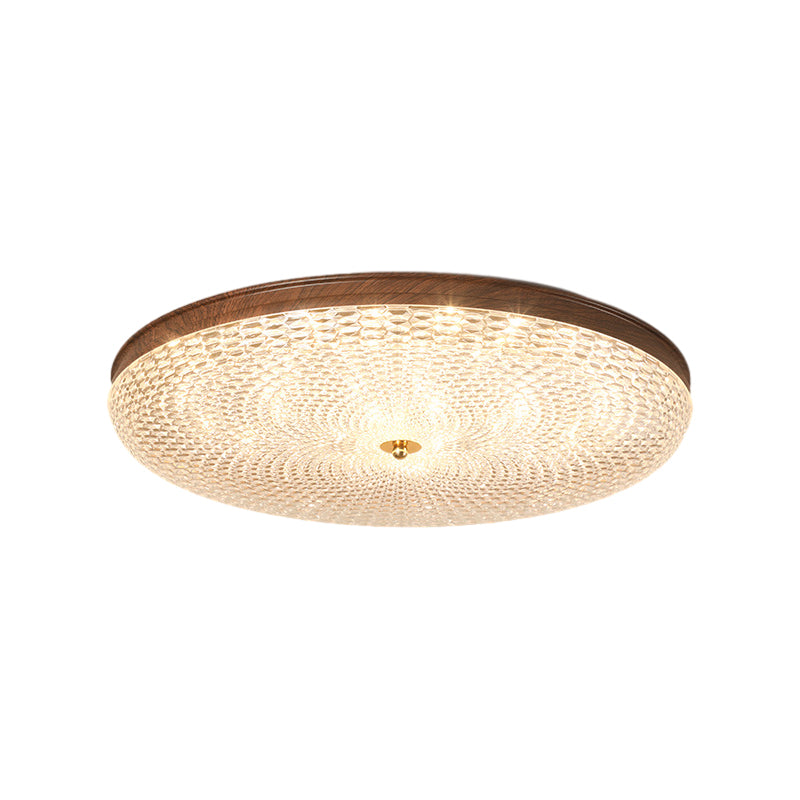 Round Acrylic LED Dimmable Retro Ceiling Light with Remote