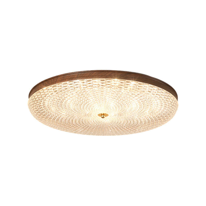 Round Acrylic LED Dimmable Retro Ceiling Light with Remote