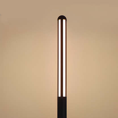 Minimalist Waterproof LED Black Modern Residential Outdoor Pole Lights Yard Lighting-Lighom