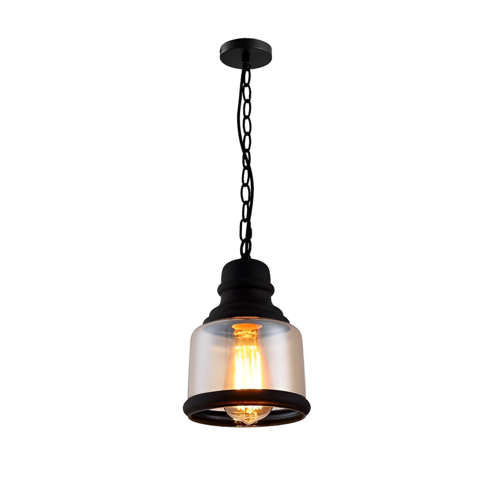 Industrial american retro transparent pendant lighting