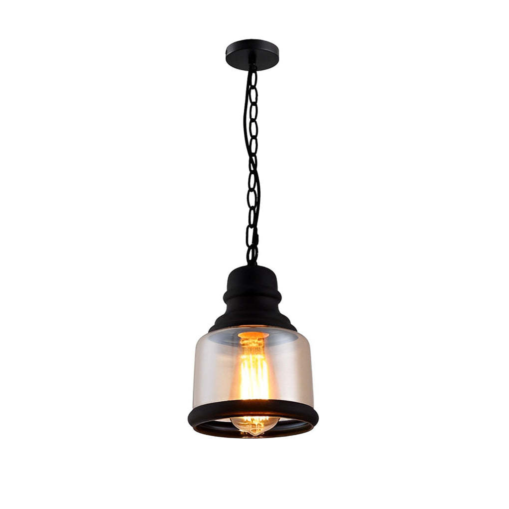 Industrial american retro transparent pendant lighting