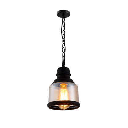 Industrial american retro transparent pendant lighting