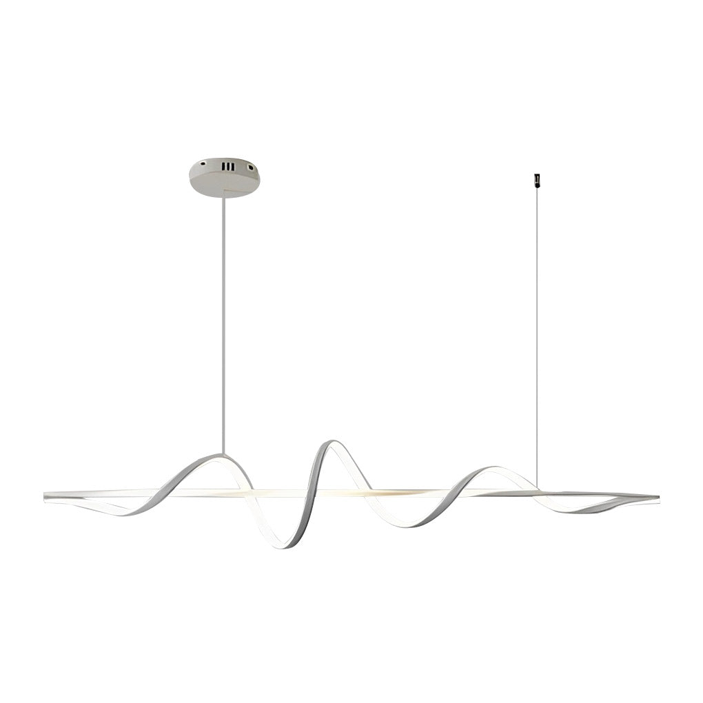 Wavy Rotating Ring Dimmable LED Nordic Chandelier