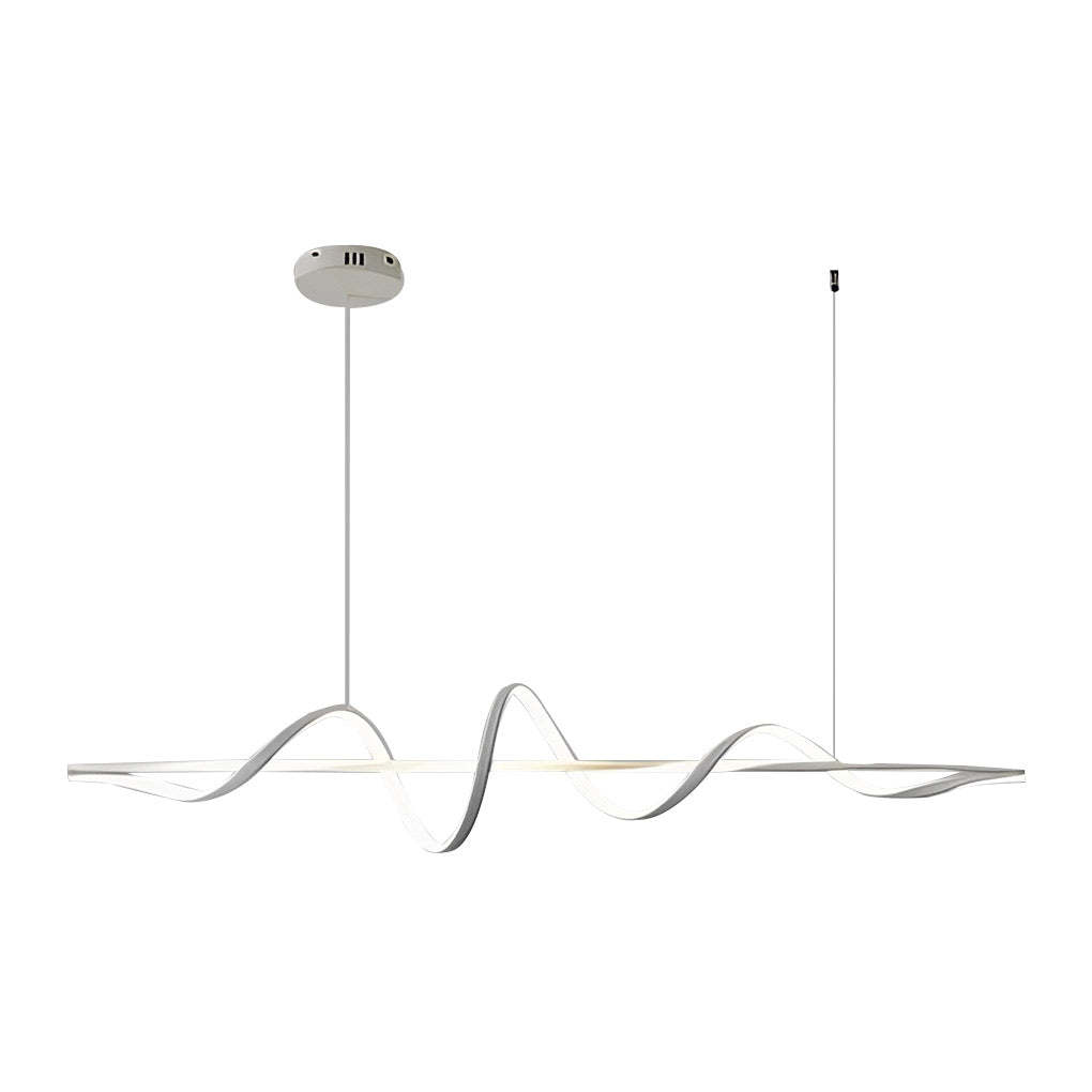 Wavy Rotating Ring Dimmable LED Nordic Chandelier