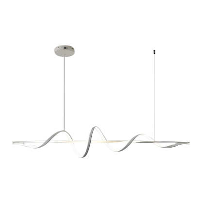 Wavy Rotating Ring Dimmable LED Nordic Chandelier