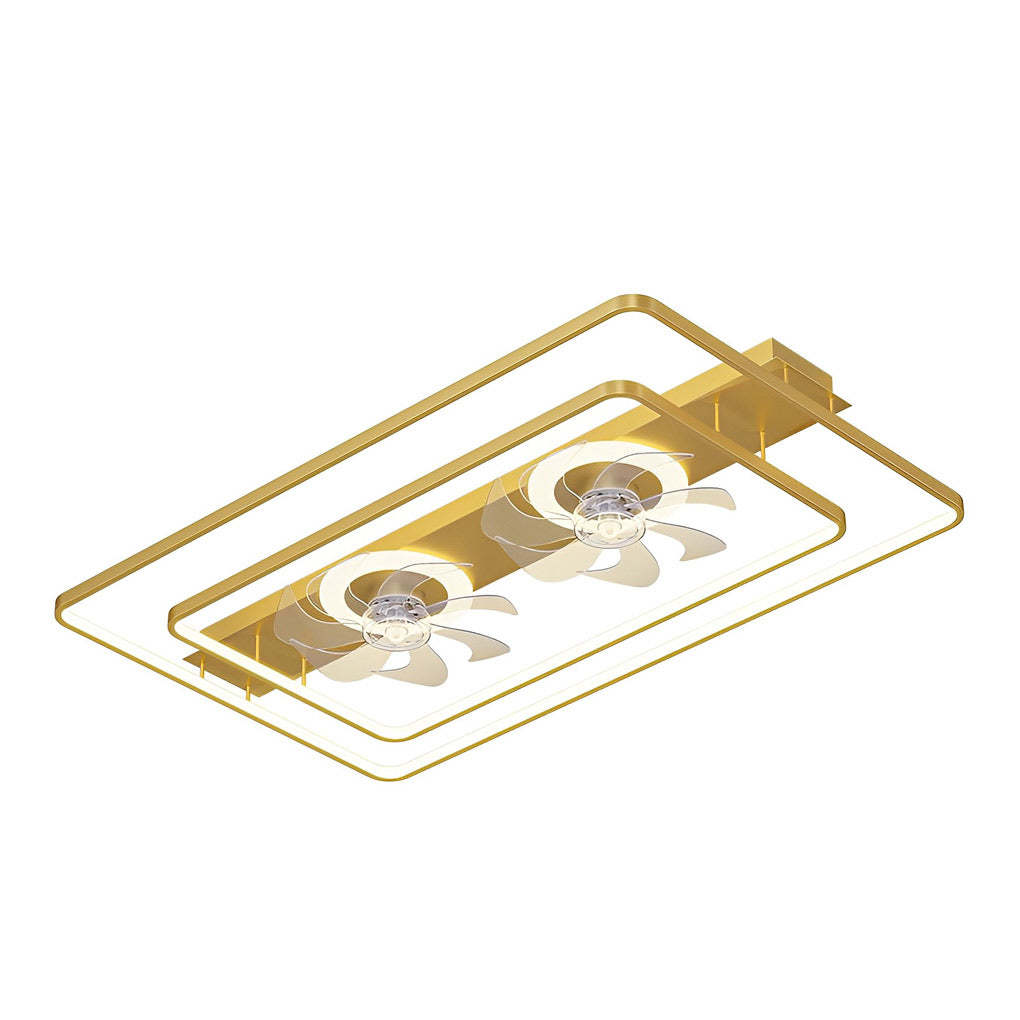 Rectangular LED Two-Fan Nordic Bladeless Fan