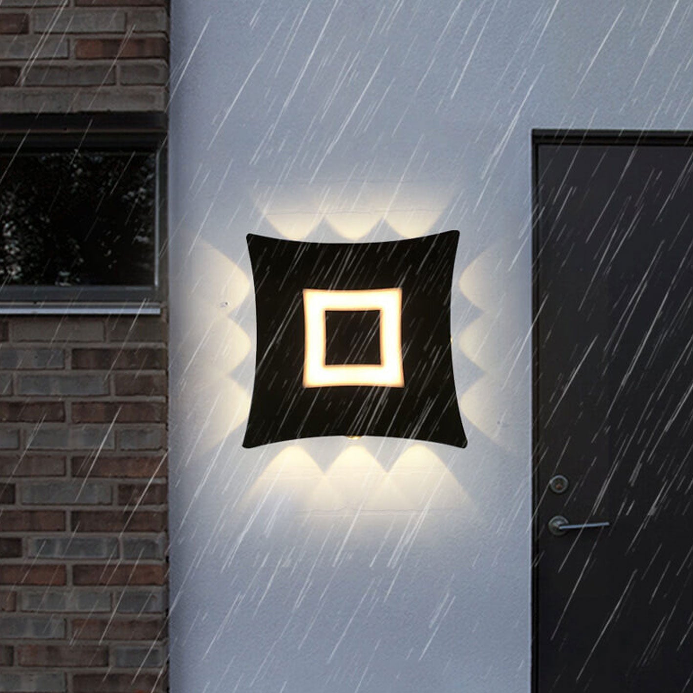 Modern Square Luminous LED Garden Wall Sconce