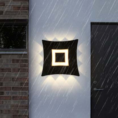 Modern Square Luminous LED Garden Wall Sconce