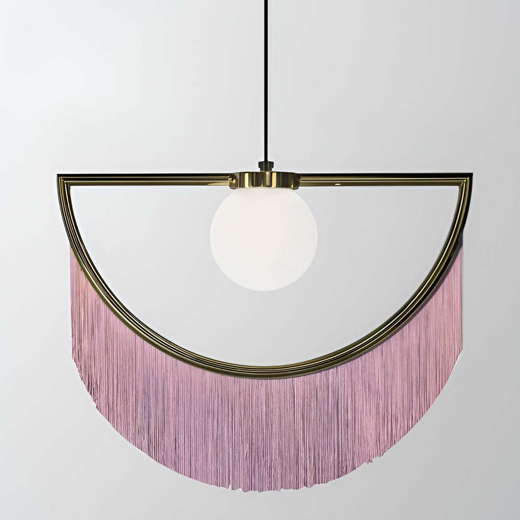 Pink Tassel LED Nordic Pendant Chandelier