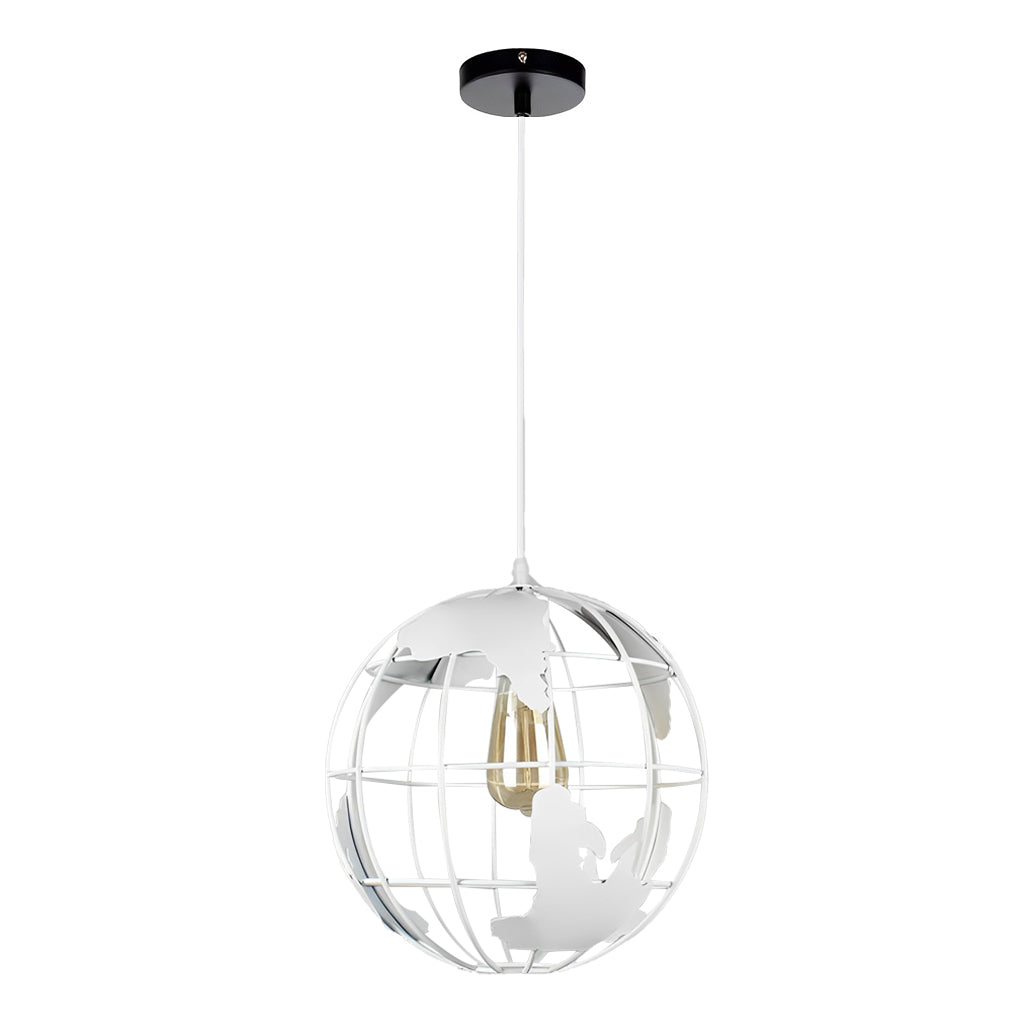 Iron Globe Retro Industrial Chandelier