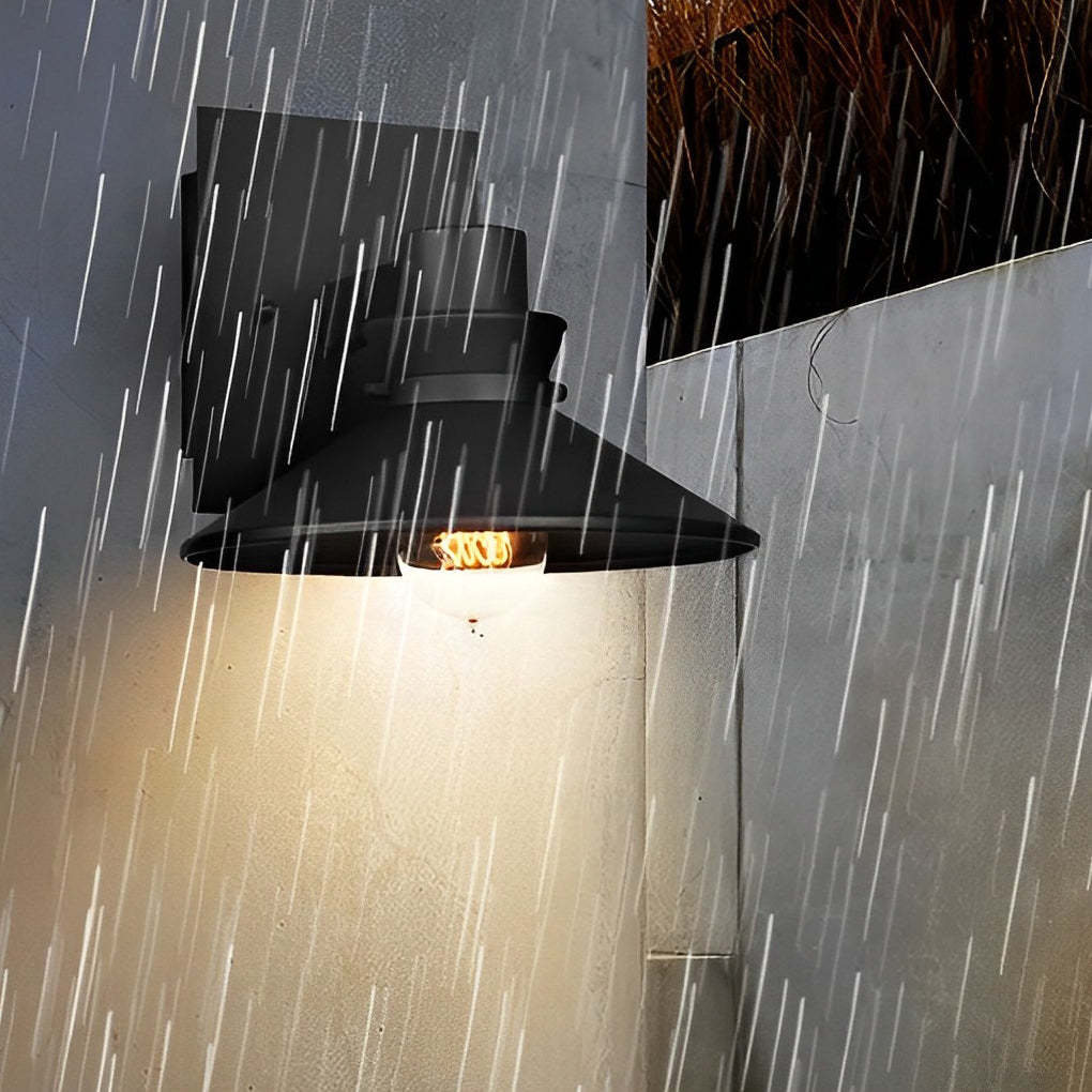 Minimalist Waterproof Black European-style Wall Lamp Exterior Lights-Lighom