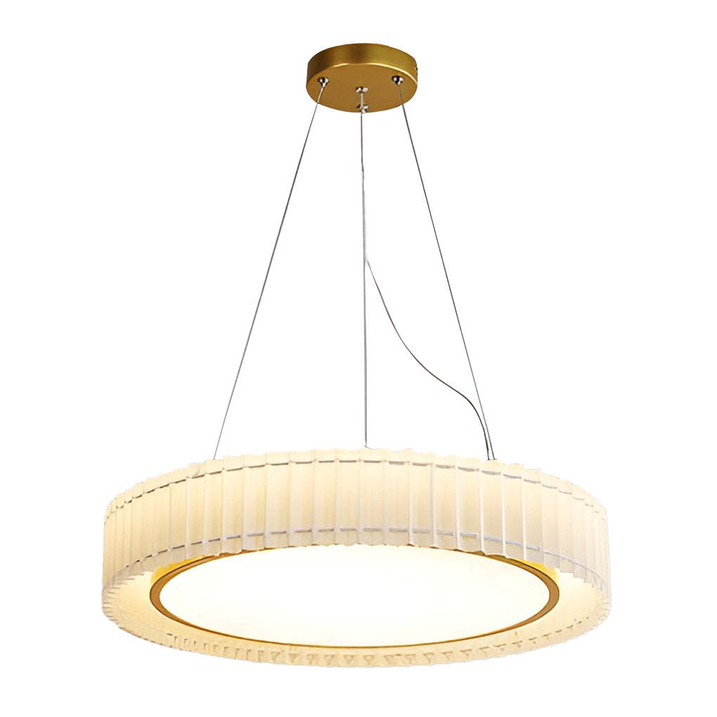 Circular Pleated Dimming Nordic Ceiling Chandelier