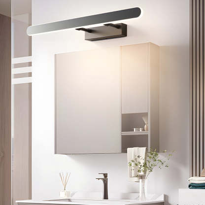 Minimalist Matte Black LED Acrylic Bathroom Vanity Bar