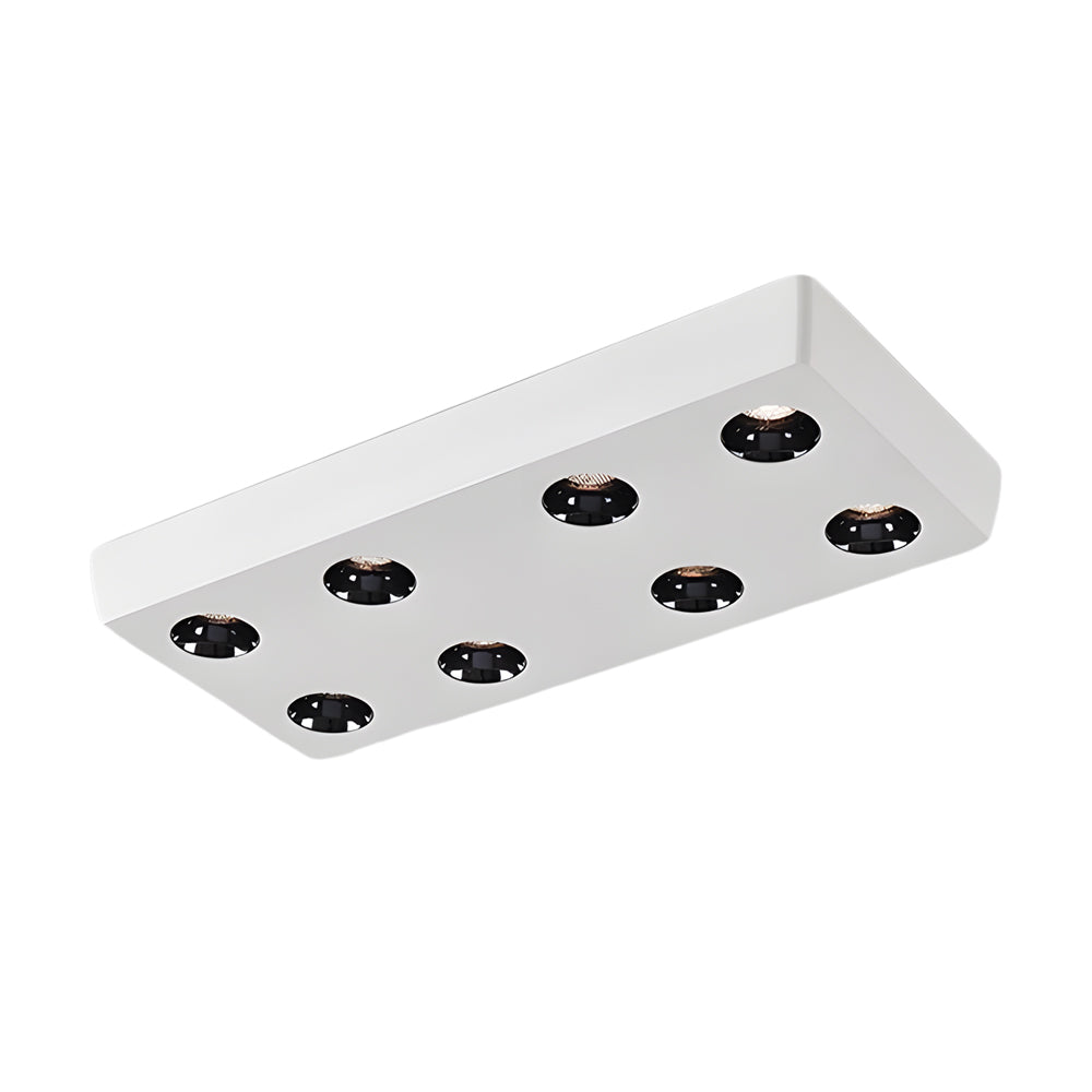 Peg Rectangular White LED Flush Mount Light