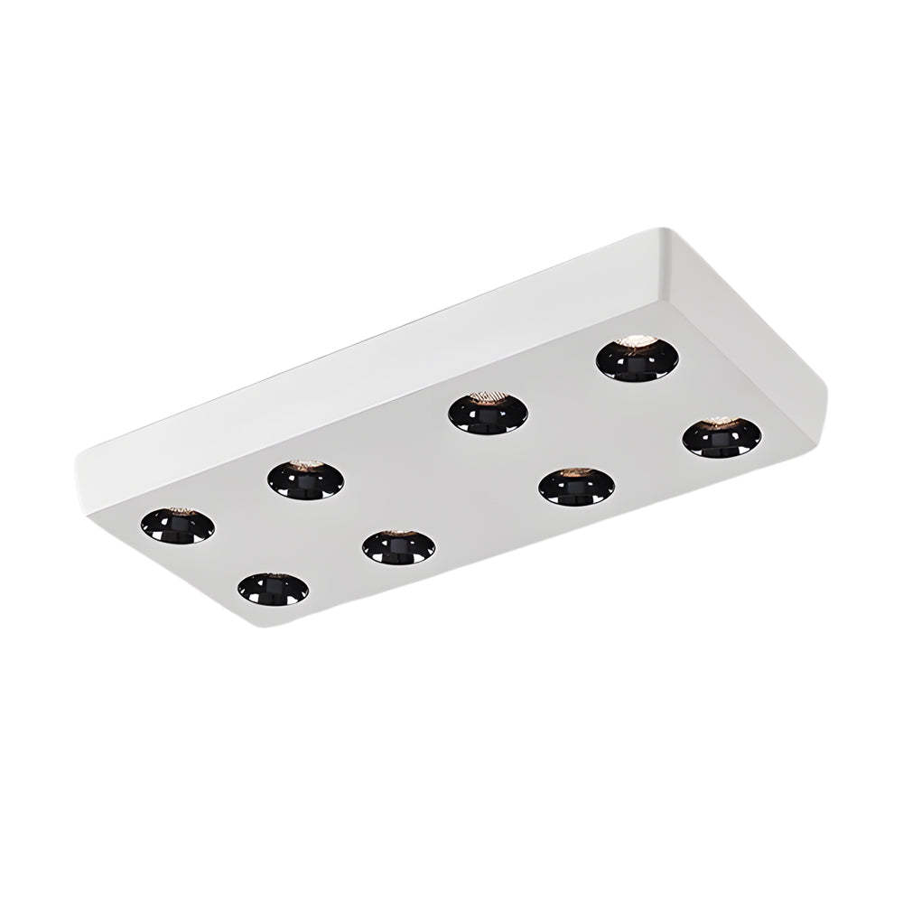 Peg Rectangular White LED Flush Mount Light