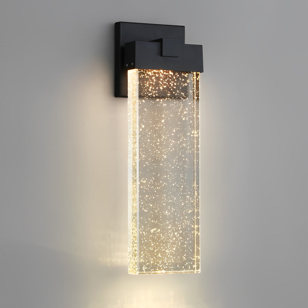 Rectangular Bubble Crystal LED Modern Wall Lamp