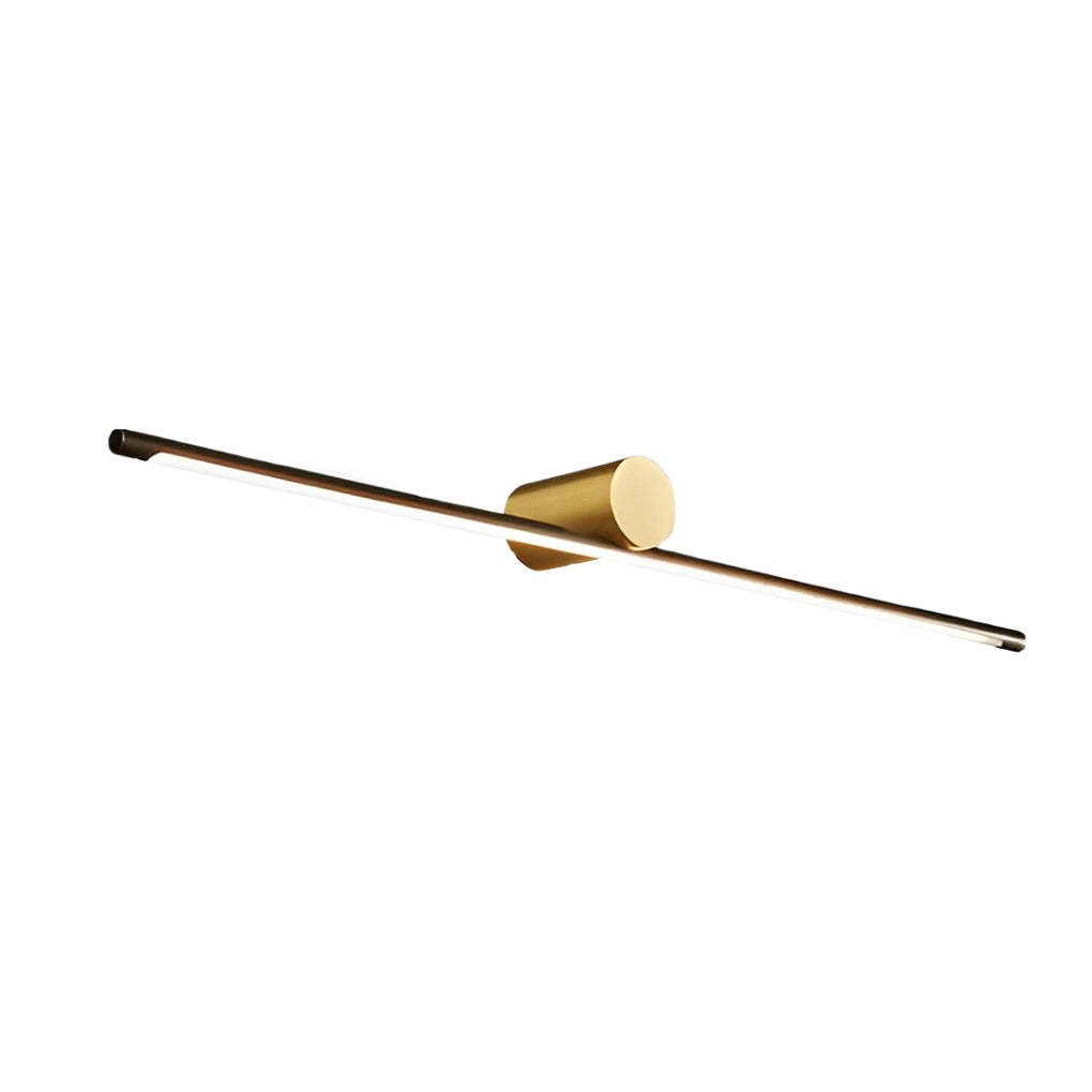 Modern Two-Tone Bathroom Vanity Light with Cylinder Fixture and Linear Bar-Lighom